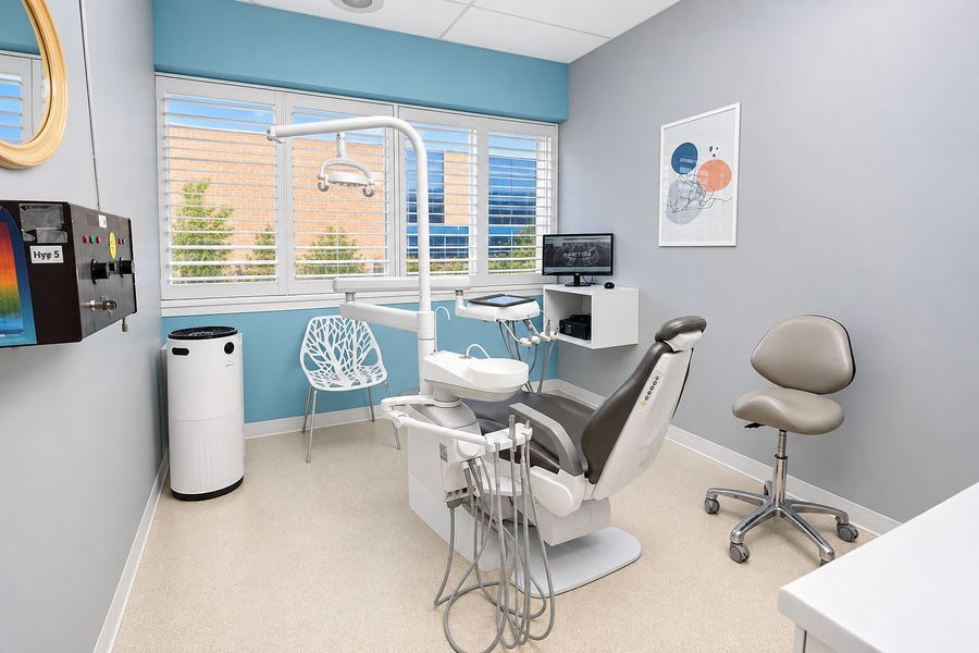 Modern dental operatory chair at Westmount Dental