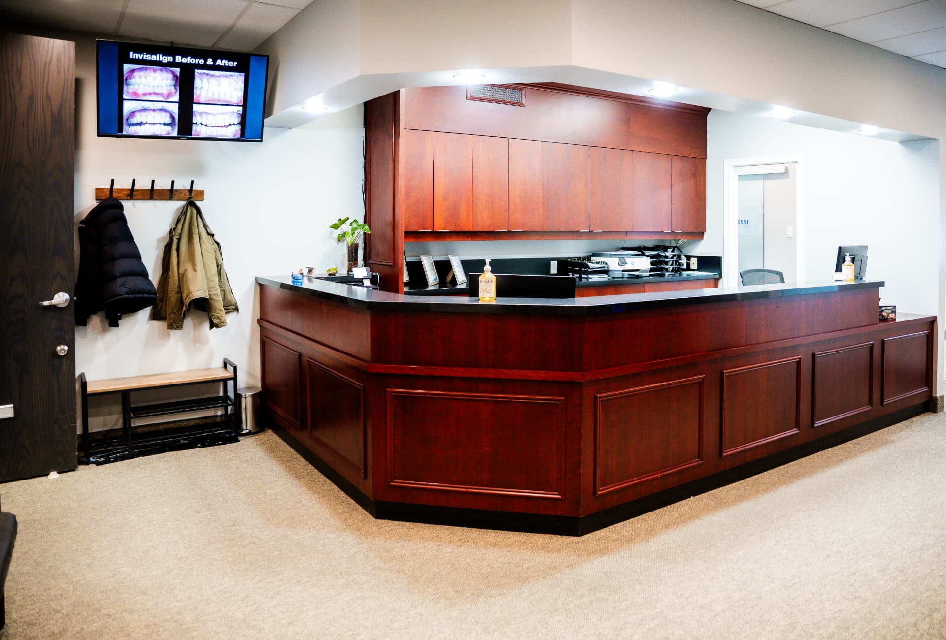 Westmount Dental reception desk